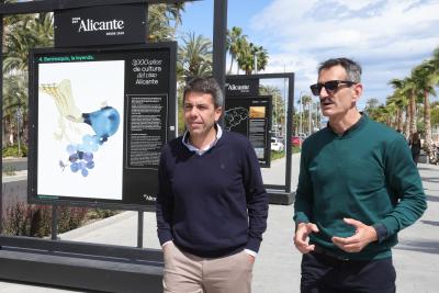 Carlos Mazón visita la exposición ‘3000 años de cultura del vino Alicante’